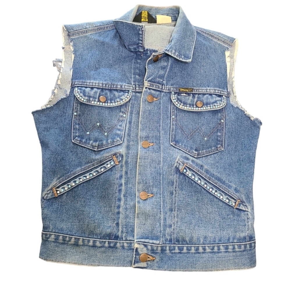 Womens Wrangler Jean Vest Size 38